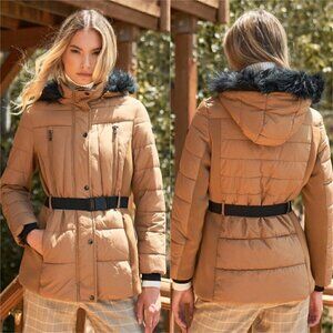 Belted Puffer Jacket